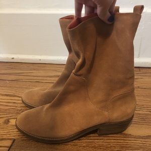 Lucky Brand Suede slouchy booties!